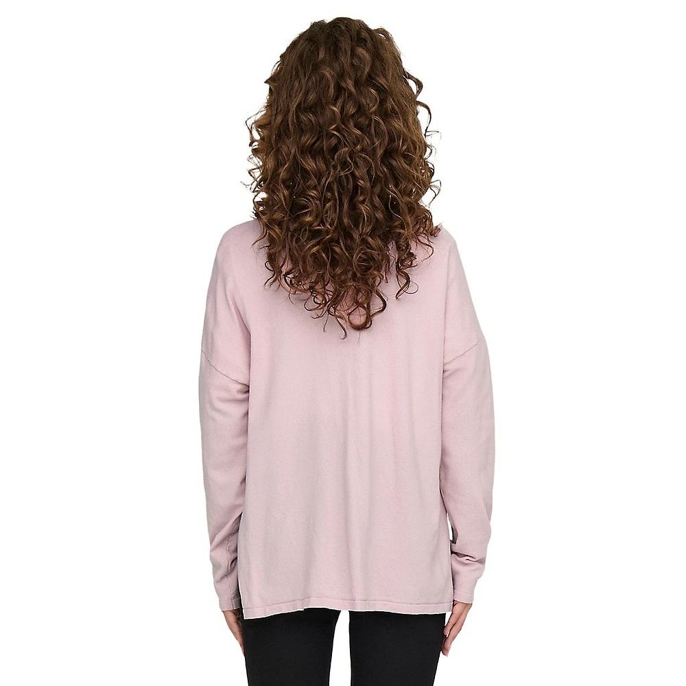 Amalio V-Neck Soft-Touch Dolman Sweater