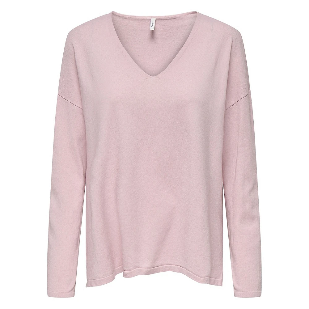 Amalio V-Neck Soft-Touch Dolman Sweater