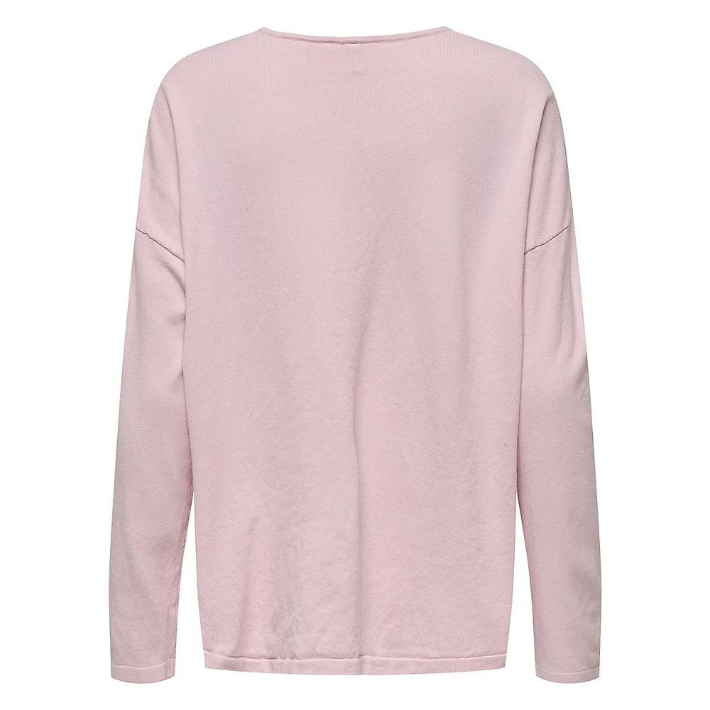 Amalio V-Neck Soft-Touch Dolman Sweater