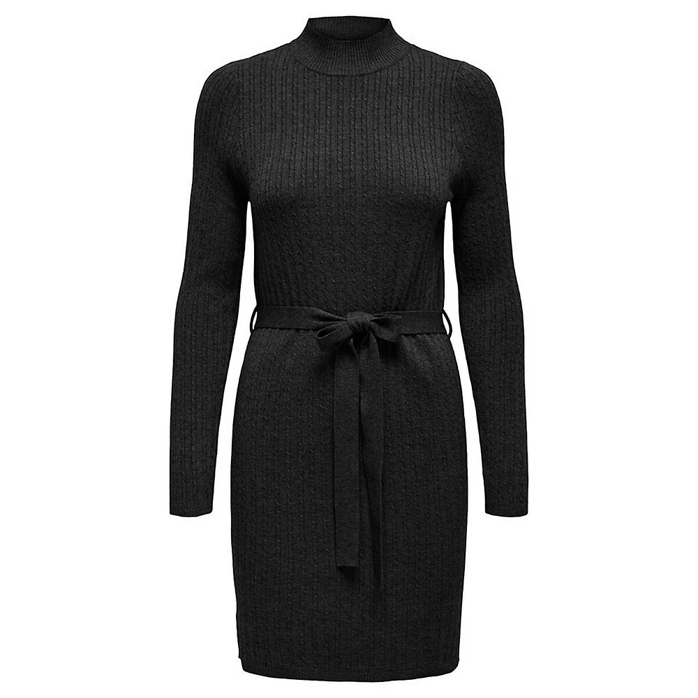 Belted Knit Dress