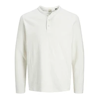 Long-Sleeve Henley T-Shirt