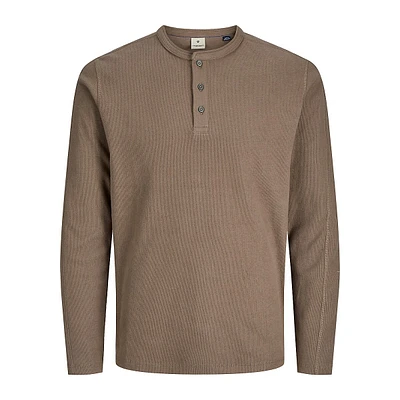 Long-Sleeve Henley T-Shirt