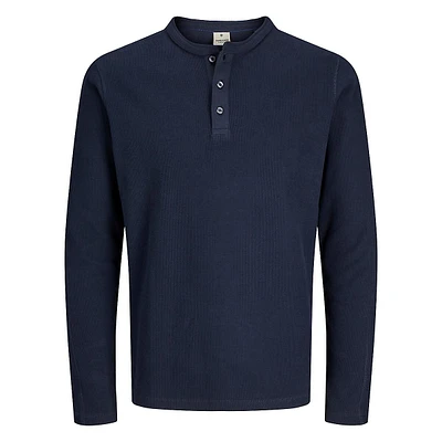 Long-Sleeve Henley T-Shirt