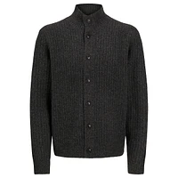 Howell Flat-Knit Cardigan Sweater