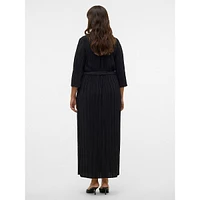 Plus Elvy Pleated Surplice Maxi Dress