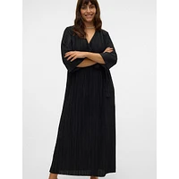 Plus Elvy Pleated Surplice Maxi Dress