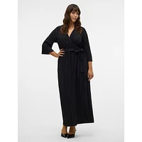 Plus Elvy Pleated Surplice Maxi Dress