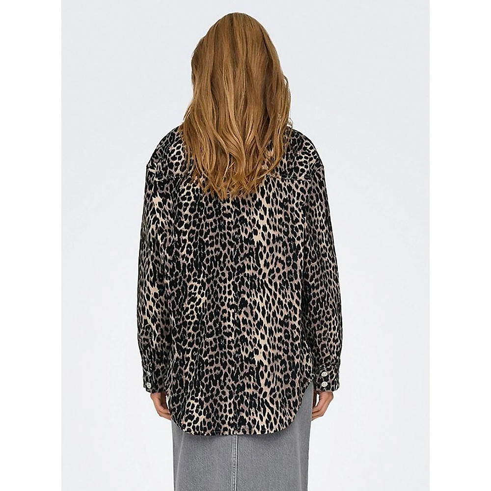 Anlie Leopard-Print Overshirt