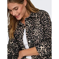 Anlie Leopard-Print Overshirt