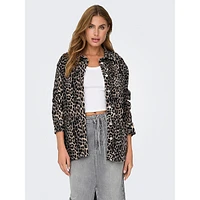 Anlie Leopard-Print Overshirt