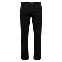 Weft Regular-Fit Mid-Rise Straight-Leg Jeans