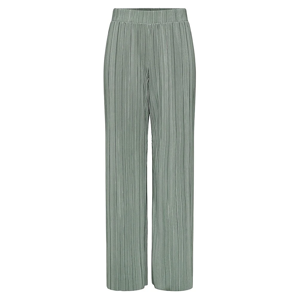 Ravenna Plissé Pull-On Dress Pants