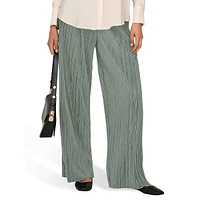 Ravenna Plissé Pull-On Dress Pants