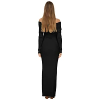 Katia Off-Shoulder Maxi Sweater Dress