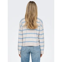 Ama Striped V-Neck Cardigan