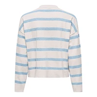 Ama Striped V-Neck Cardigan