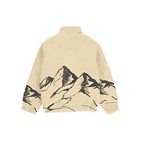 Jordoug Mountain-Print Teddy Jacket