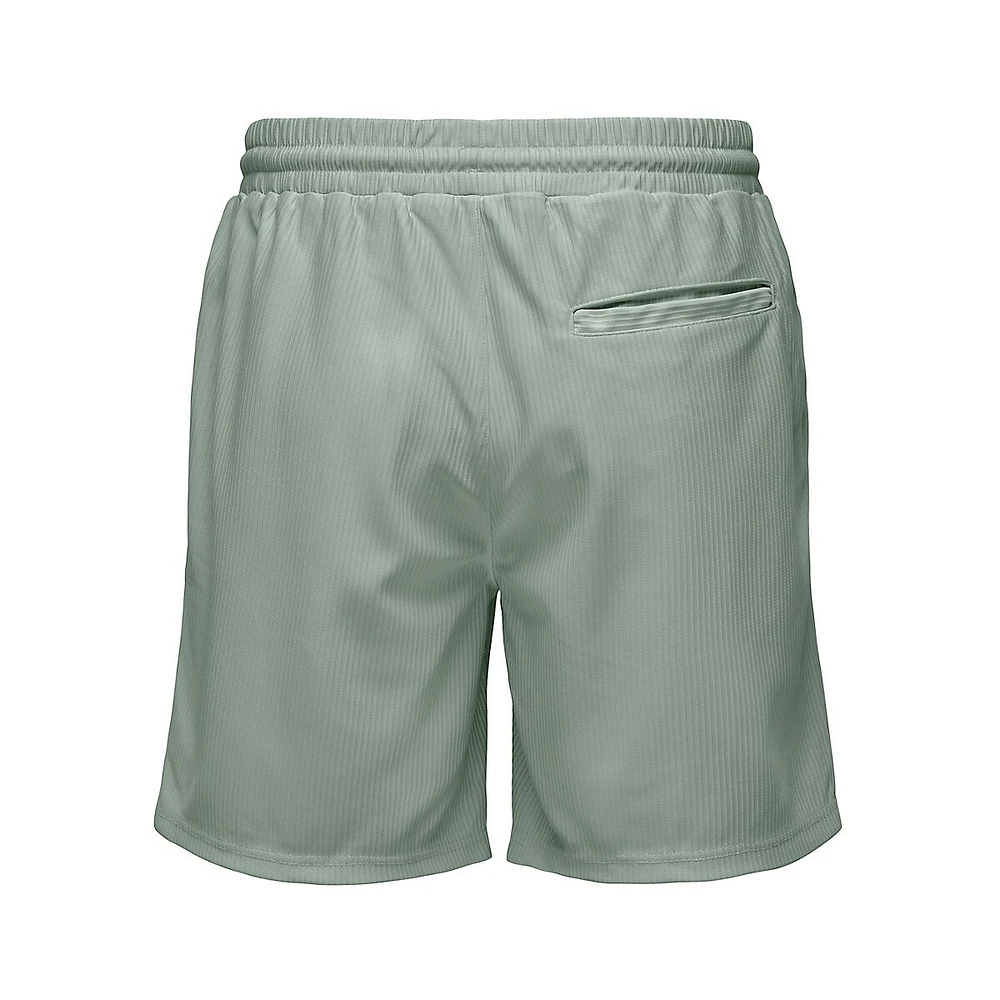 Tel Plizze Drawstring Shorts