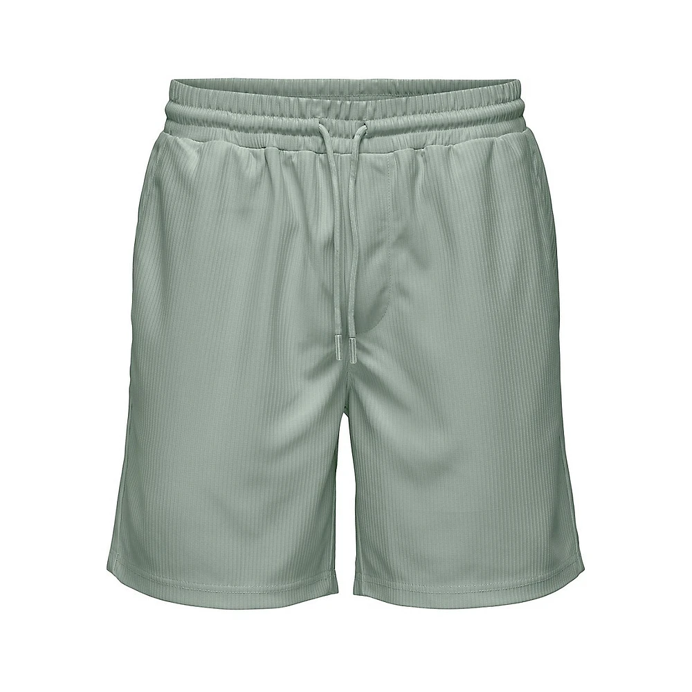 Tel Plizze Drawstring Shorts