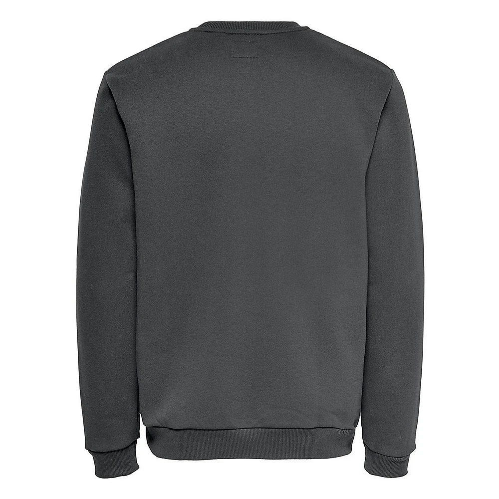 Crewneck Cotton-Blend Fleece Sweatshirt