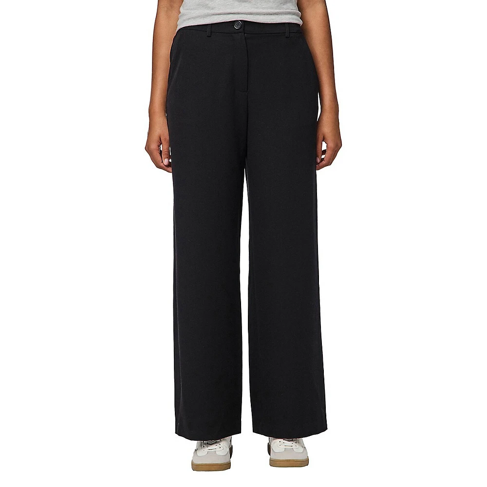 Kamil High-Waisted Wide-Leg Pants