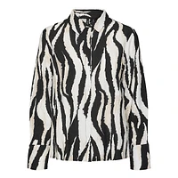 Sara Zebra-Stripe EcoVero-Blend Shirt