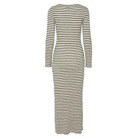 Iris Long-Sleeve Ribbed-Knit Ankle Tube Dress