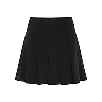 Julina Pleated Woven Mini Skirt