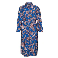 Plus Floral Midi Shirtdress