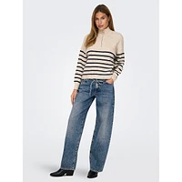 Gianna Barrel-Fit Tie-Waist Straight-Leg Jeans