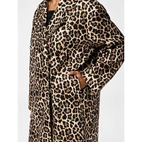 Savannah Leopard-Print Coat