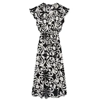 Page Tied Sleeveless Maxi Wrap Dress