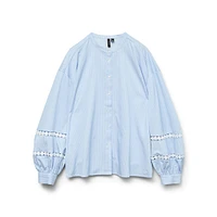 Janni Laced Balloon-Sleeve Shirt