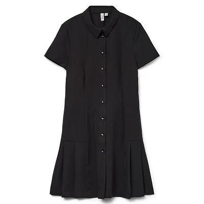 Binita Short Drop-Waist Shirt Dress