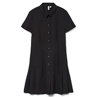 Binita Short Drop-Waist Shirt Dress