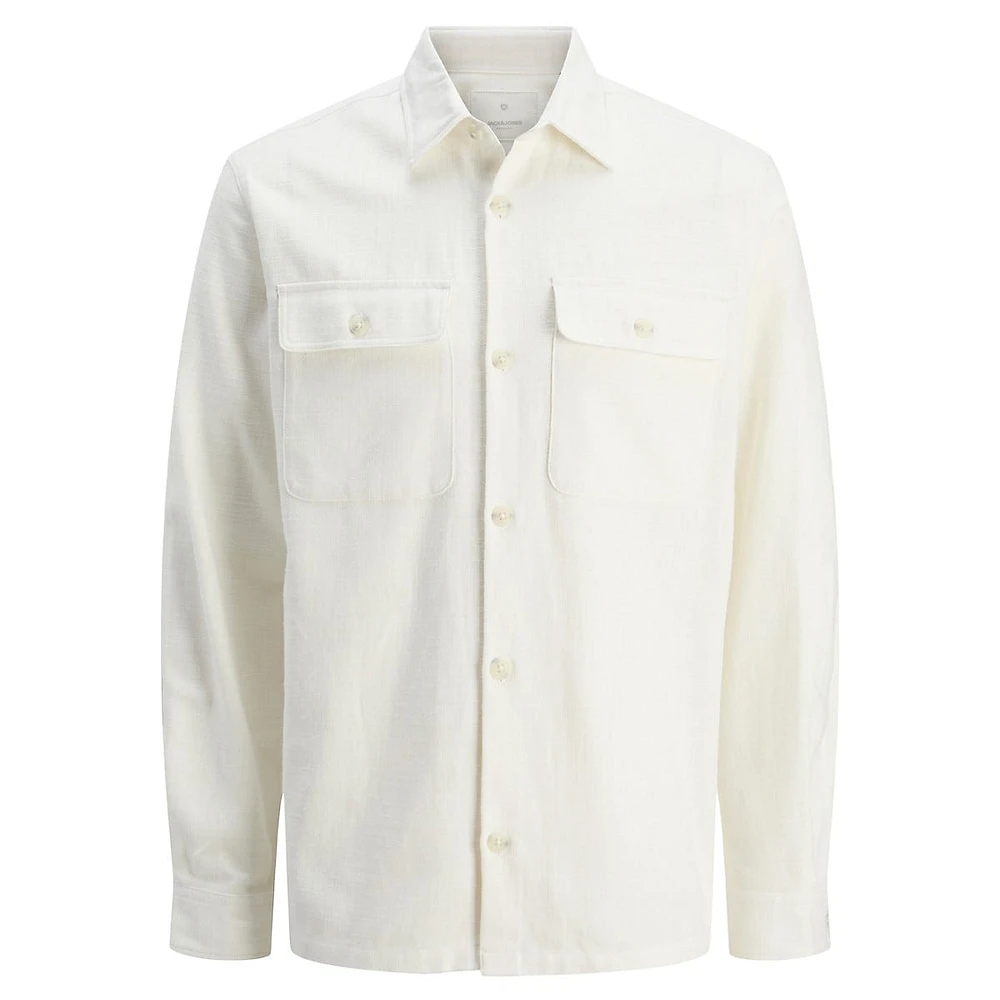 Raymond Cotton-Linen Overshirt