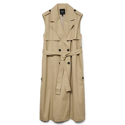 Plus Lea Long Trench Vest