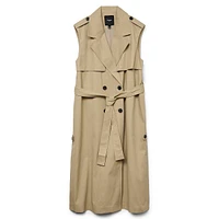 Plus Lea Long Trench Vest