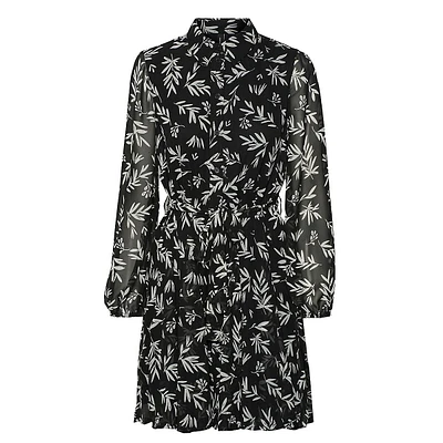 Plus Holly-Print Shirtdress