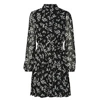 Plus Holly-Print Shirt Dress