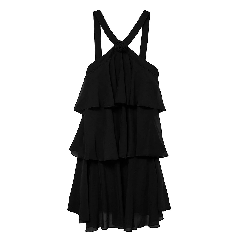 Felicia Halter Ruffle Mini Dress