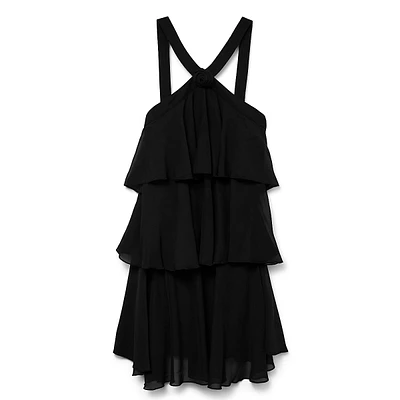 Felicia Halter Ruffle Mini Dress