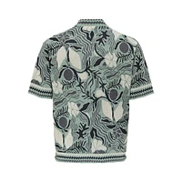 Duke Relaxed-Fit Jacquard Knit Camp Shirt
