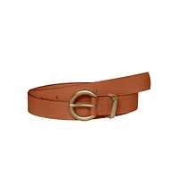 Ceinture en cuir à boucle ronde