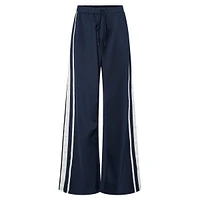 Wide-Leg Side-Stripe Track Pants