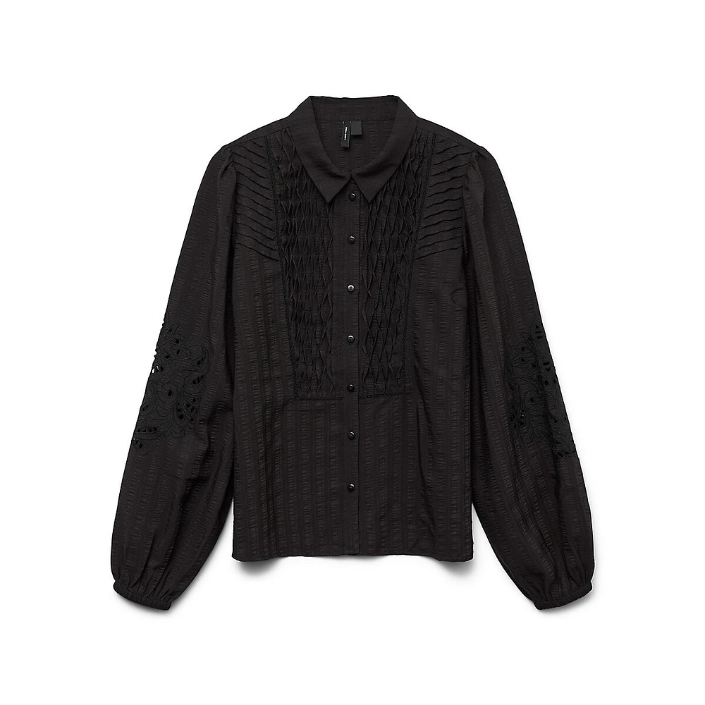 Beate Mixed-Weave Shirt