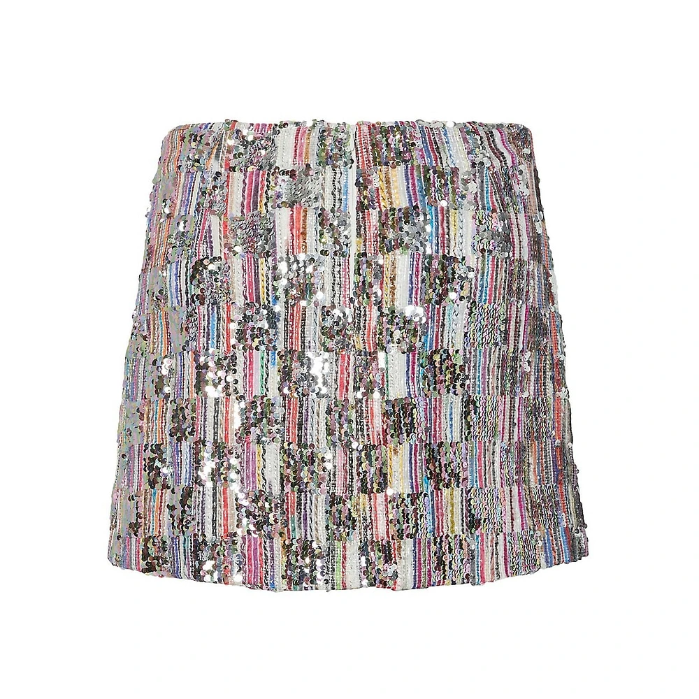 Naina Sequin Mini Skirt