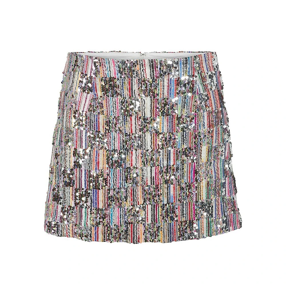 Naina Sequin Mini Skirt