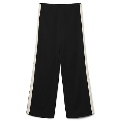 Berlin Mid-Waist Side-Stripe Pants