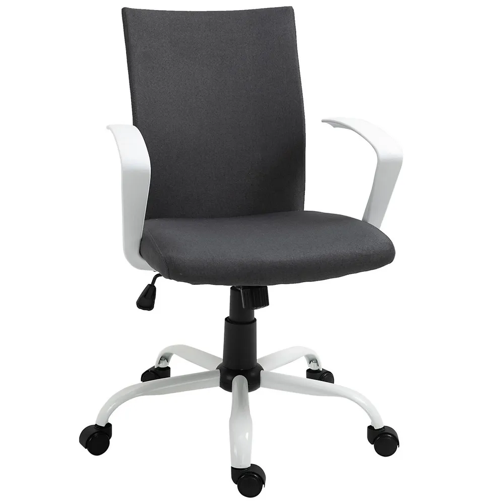 Vinsetto Armless Office Chair with Adjustable Height Mesh Back